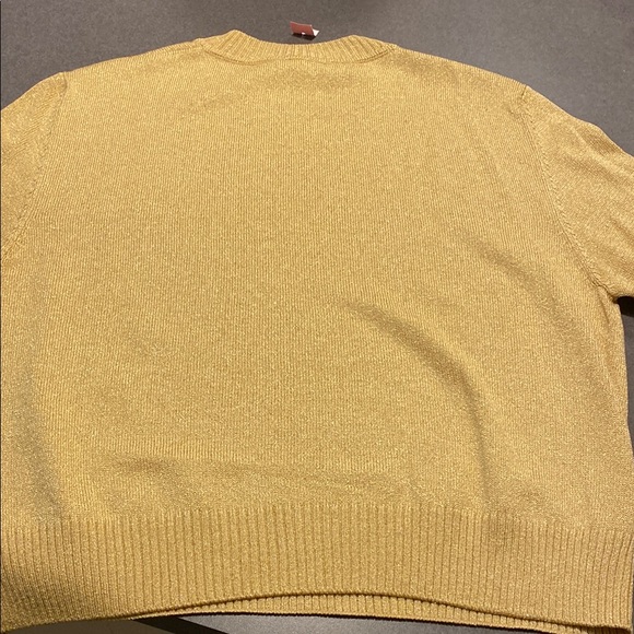 St. John Gold Crew Neck New Years Eve Sweater - Picture 4 of 6